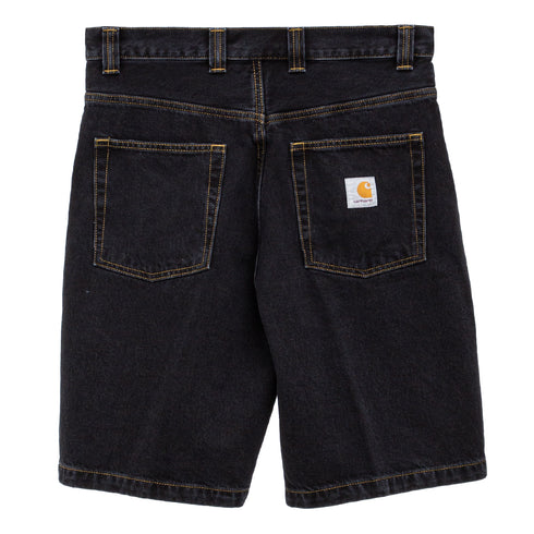 Carhartt Wip Brandon Short Black Stone Washed I031921 4064958579212 Back Degli Uberti